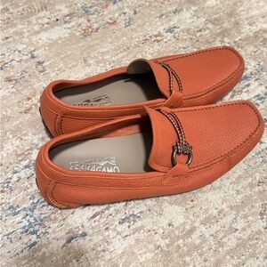 Salvatore Ferragamo Men's Burnt Orange Loafers